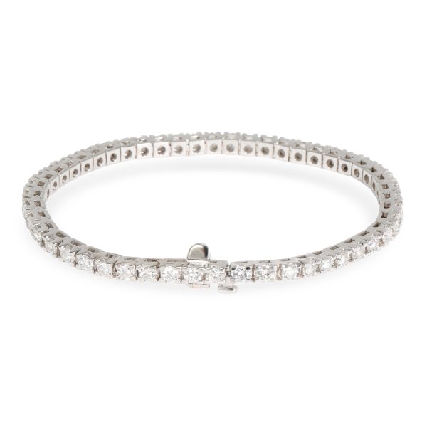 099130 bv Four Prong Diamond Tennis Bracelet in 18K White Gold 45 CTW