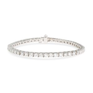 Four Prong Diamond Tennis Bracelet in 18K White Gold 45 CTW Black White Diamond Necklace in 14KT Gold 050ctw