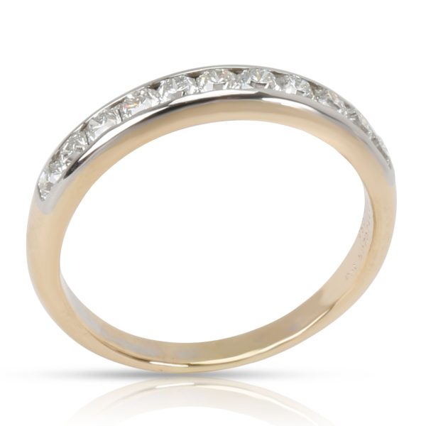 099190 pv 7e5c307f 8d71 45b1 8ea7 01c610c8427b Tiffany Co Lucida Diamond Wedding Band in 18K Gold Platinum 055 CTW