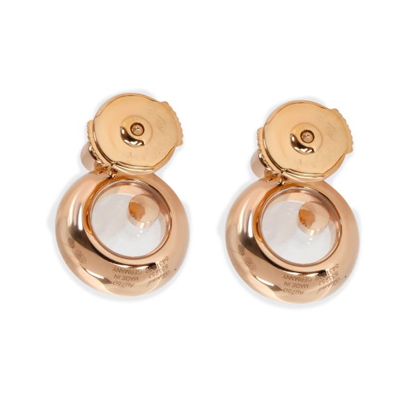 099209 bv Chopard Happy Diamonds Earrings in 18K Rose Gold 018 CTW