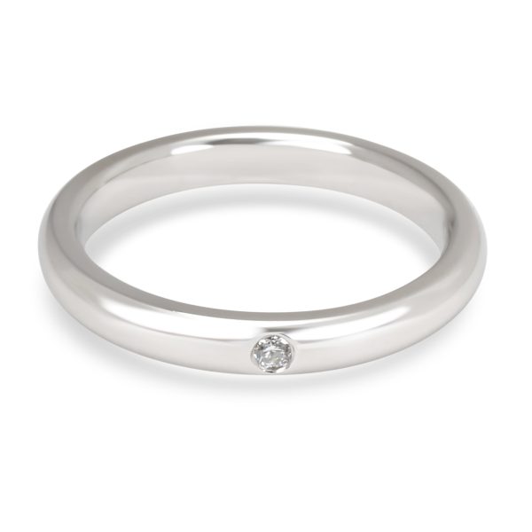Tiffany Co Tiffany Co Elsa Peretti Band Ring with Diamonds in Platinum 002 CTW