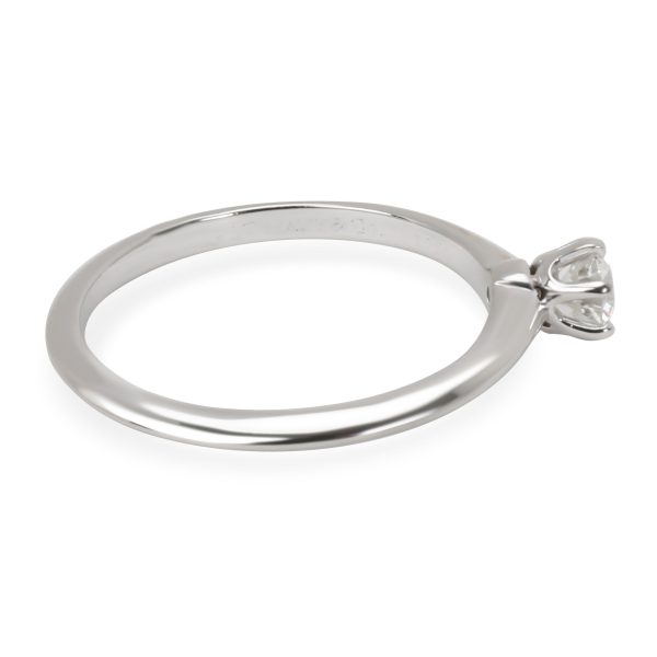 Platinum Solitaire Ring Tiffany Co Classic Diamond Solitaire Ring in Platinum H VS 023 CTW