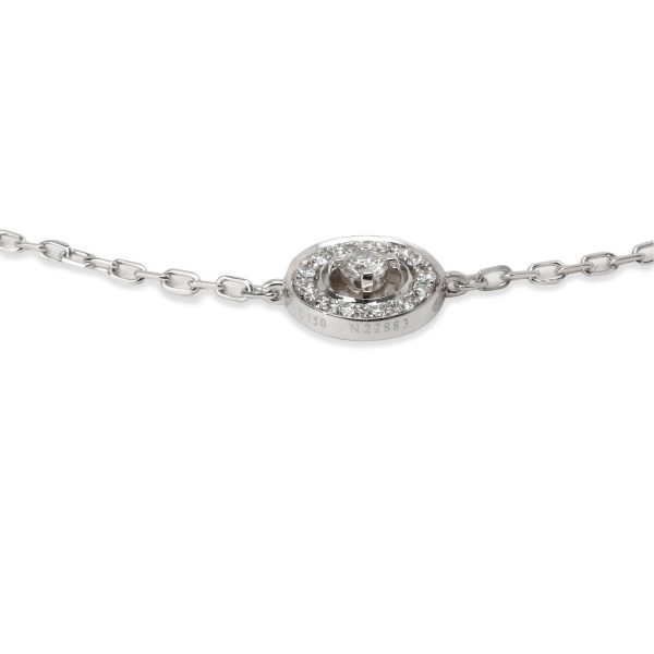 099303 stamp Boucheron Ava Bracelet with Diamonds in 18K White Gold 018 CTW