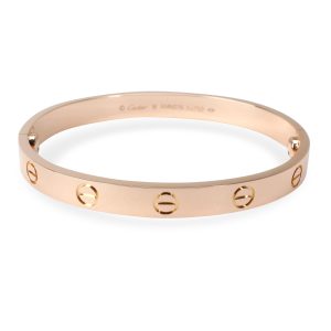 Cartier LOVE Bangle in 18K Rose Gold Size 16 Louis Vuitton Popincourt Mini Tote Bag Monogram Leather Brown