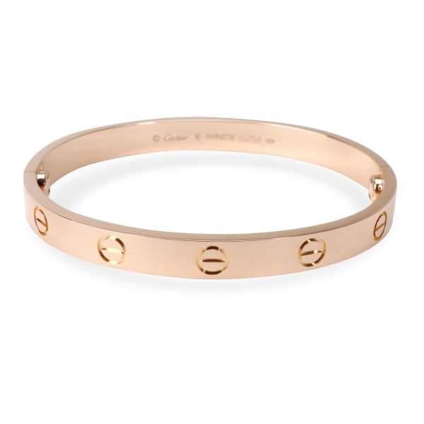 Cartier LOVE Bangle in 18K Rose Gold Size 16 Cartier LOVE Bangle in 18K Rose Gold Size 16