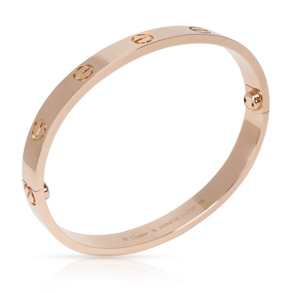 099315 pv Cartier LOVE Bangle in 18K Rose Gold Size 16