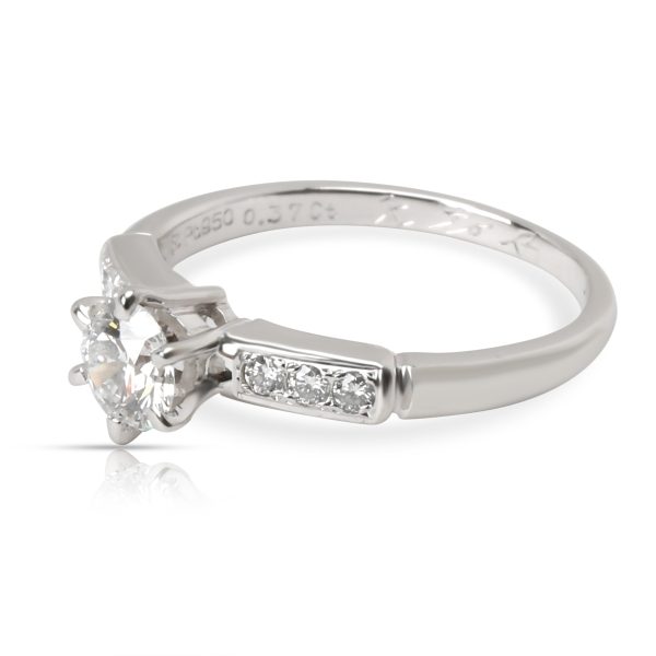 Engagement Ring Platinum Mikimoto Certified Diamond Engagement Ring in Platinum D VVS2 045 CTW