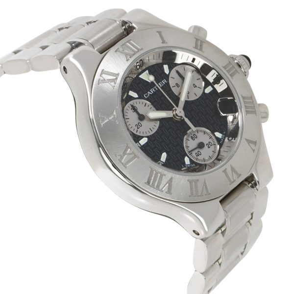 099352 rv Cartier 21 Chronoscaph W10172T2 Unisex Watch in Stainless Steel