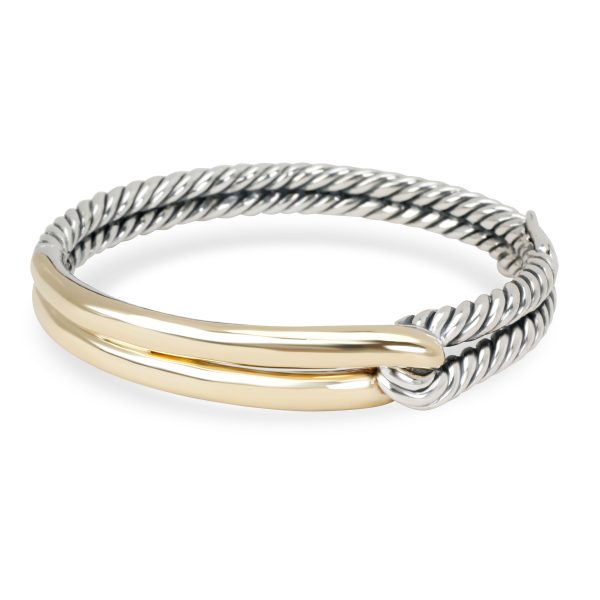 David Yurman Labyrinth Single Loop Bangle in 18K Yellow GoldSterling Silver David Yurman Labyrinth Single Loop Bangle in 18K Yellow GoldSterling Silver