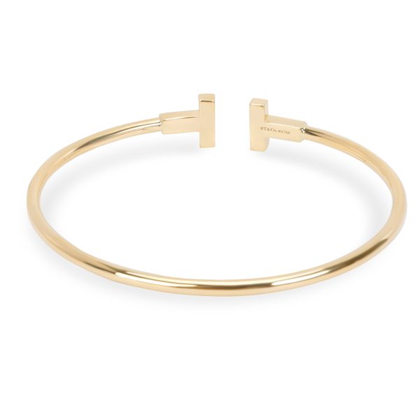 099476 bv Tiffany Co T Wire Bracelet in 18K Yellow Gold