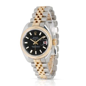 Rolex Datejust 179163 Womens Watch in 18kt Stainless SteelYellow Gold Hermes Evelyn GM 3 Trois Amazon Shoulder Bag Black