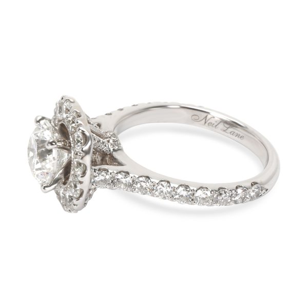 Engagement Ring White Gold Neil Lane Diamond Diamond Engagement Ring in 14K White Gold I I1 275 CTW