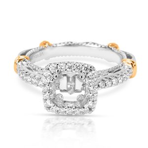 Verragio Diamond Engagement Ring Setting in 14K White Gold 13 CTW Ferragamo Gancini 2way Handbag Beige