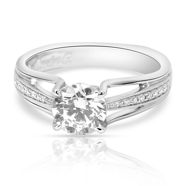 Simon G Simon G Diamond Engagement Ring Setting in 18K White Gold 010 CTW