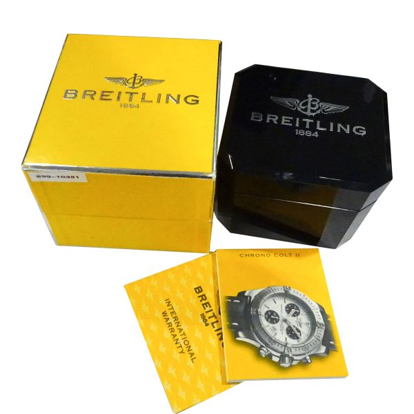 099611 box 952e2a69 8b84 4467 9f1a 50931c8a2a95 Breitling Colt Chrono A7338011B782 Mens Watch in Stainless Steel