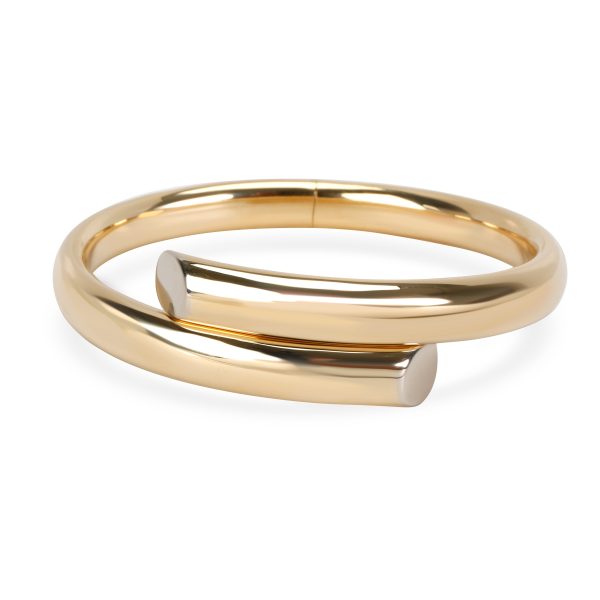 Hinged Crossover Bangle in 18K Yellow Gold Hinged Crossover Bangle in 18K Yellow Gold