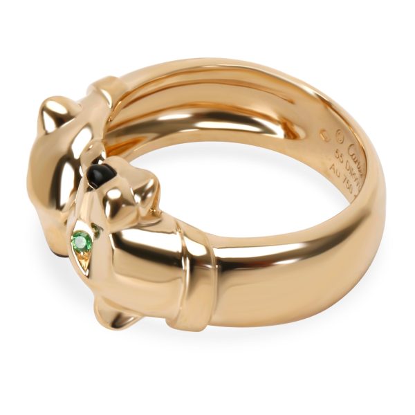 Cartier Cartier Panthere Ring with Emerald Eyes and Onyx nose in 18K Yellow Gold