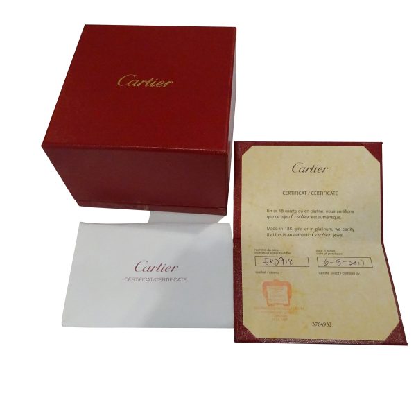 099642 box 164dd098 d5ad 485c 90b7 64754a25760b Cartier Ecrou Bangle in 18K White Gold Size 19