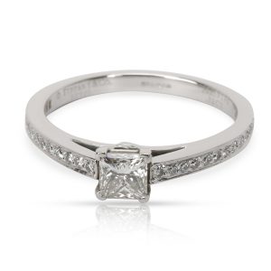 Tiffany Co Grace Diamond Engagement Ring in Platinum F VVS1 046 CTW Louis Vuitton Monogram Emplant Petit Palais PM Shoulder Bag Leather