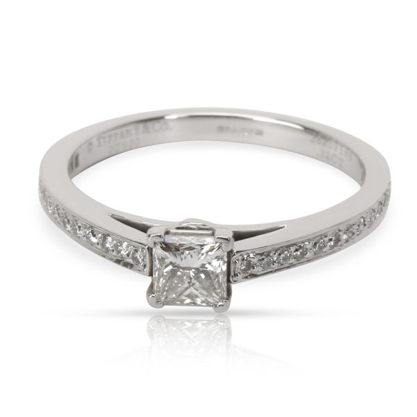 Tiffany Co Grace Diamond Engagement Ring in Platinum F VVS1 046 CTW Tiffany Co Grace Diamond Engagement Ring in Platinum F VVS1 046 CTW