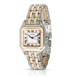 Cartier Panther W25028B6 Unisex Watch in 18kt Stainless SteelYellow Gold Gucci Bamboo Daily Handbag 2WAY Flower Leather Pink