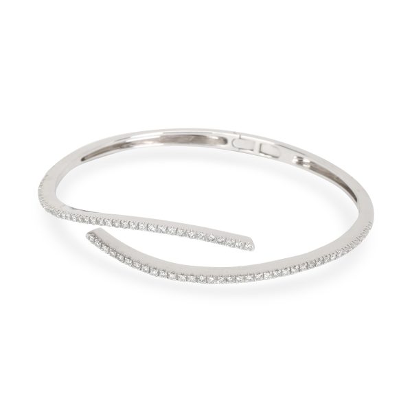 Diamond Wave Bangle in 14K White Gold 075 CTW Diamond Wave Bangle in 14K White Gold 075 CTW