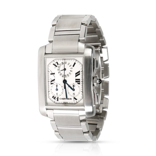 Cartier Tank Francaise Chronoflex W51001Q3 Mens Watch in Stainless Steel Cartier Tank Francaise Chronoflex W51001Q3 Mens Watch in Stainless Steel