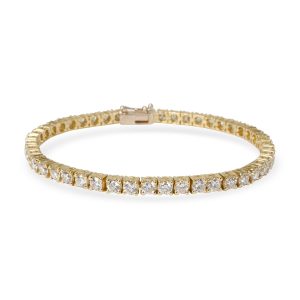 Four Prong Diamond Tennis Bracelet in 18K Yellow Gold 750 CTW Balenciaga Everyday Tote XXS 2way Bag Beige