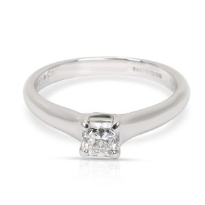 Tiffany Co Lucida Diamond Engagement Ring in Platinum G VS1 036 CTW Cart