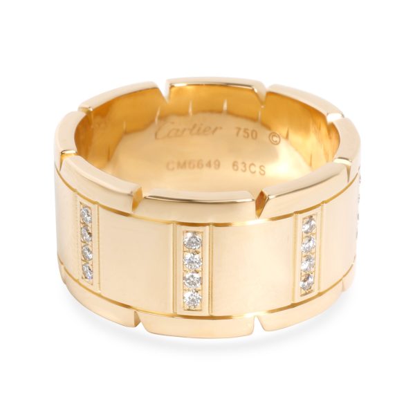 Rings Cartier Tank Francaise Diamond Band in 18K Yellow Gold 032 CTW