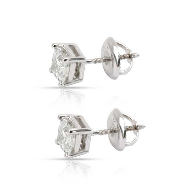 099960 sv dbcaf8ca 4e30 4802 b371 de87826091d1 GIA Certified Princess Cut Diamond Stud Earring in 14KT Gold D VS2 SI1 084 CTW