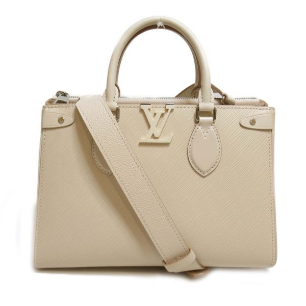 1 Louis Vuitton Grenelle PM Tote Bag Shoulder Bag Leather Ivory