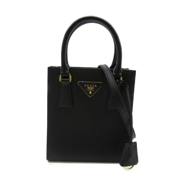 1 Prada Shoulder Bag Leather Handbag Black