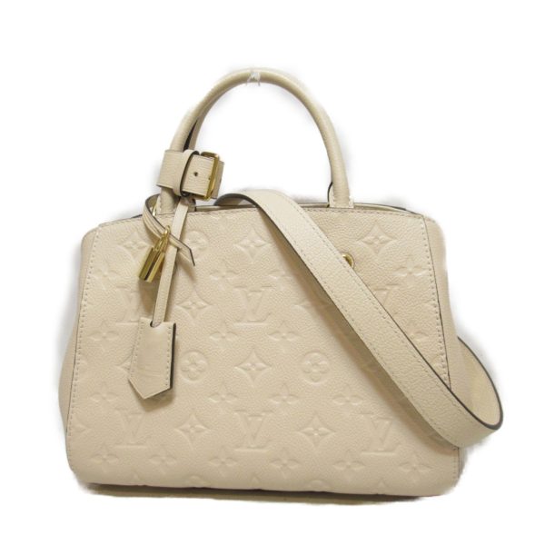 1 Louis Vuitton Montaigne BB Shoulder Bag Monogram Empreinte Ivory