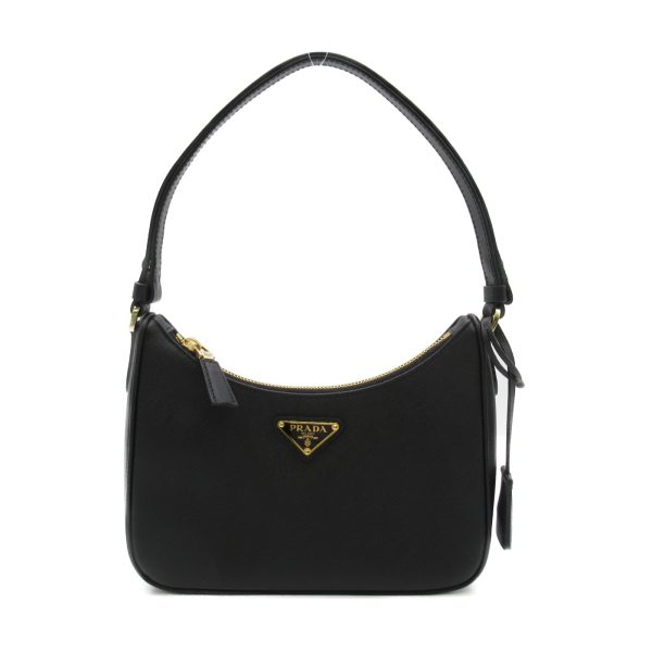 1 Prada Shoulder Bag Saffiano Leather Black