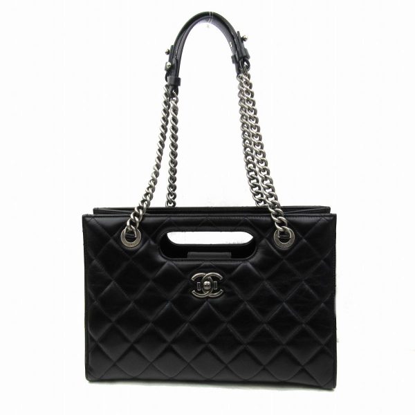 1 Chanel Boy Shoulder Bag Cowhide Calf Black