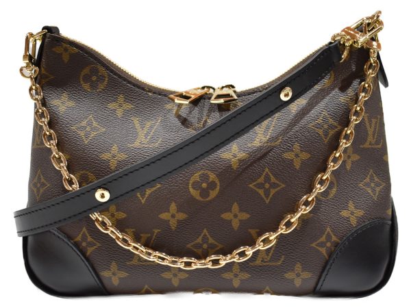 1 Louis vuitton Boulogne NM Monogram Leather Noir Black Shoulder Bag Chain Bag Gold Hardware