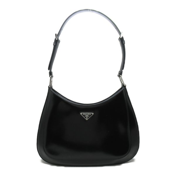 1 Prada Shoulder Bag Leather Black