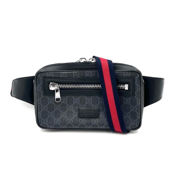 1 Gucci Waist Bag Body Bag Small Bag Leather Black