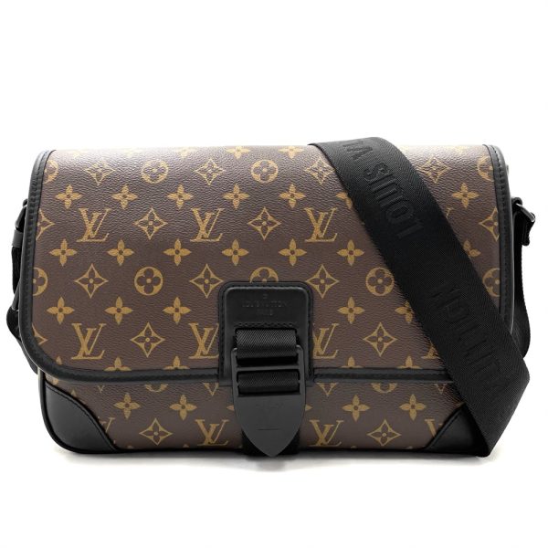 1 Louis Vuitton Macassar Archy Messenger Bag Brown