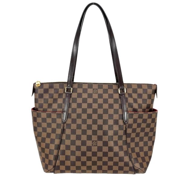 1 Louis Vuitton Totally MM Damier Ebene Shoulder Bag Brown