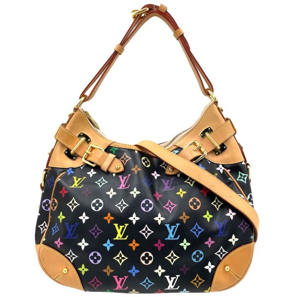 1 Louis Vuitton Handbag Monogram Multicolor Greta Shoulder Bag Noir