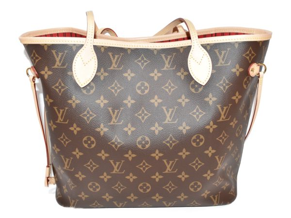 1 Louis Vuitton Neverfull MM MonogramBrown Coated Canvas Stylish Handbag