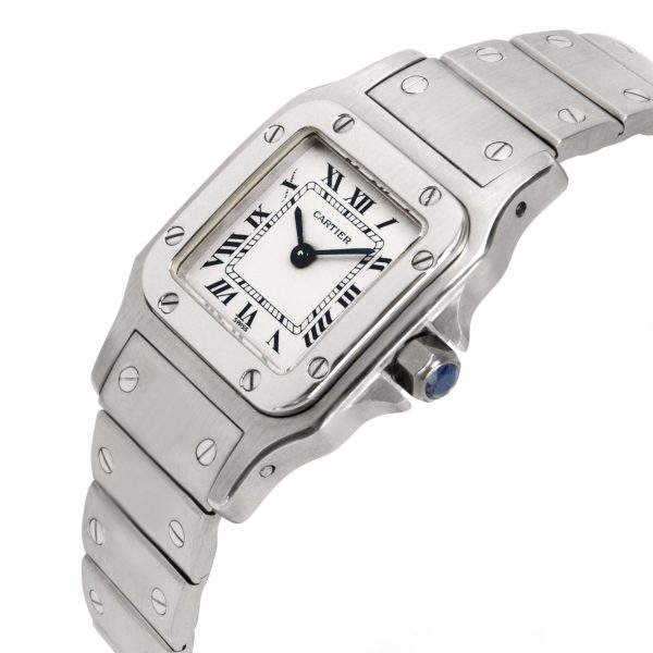 100000 lv Cartier Santos W20056D6 Womens Watch in Stainless Steel