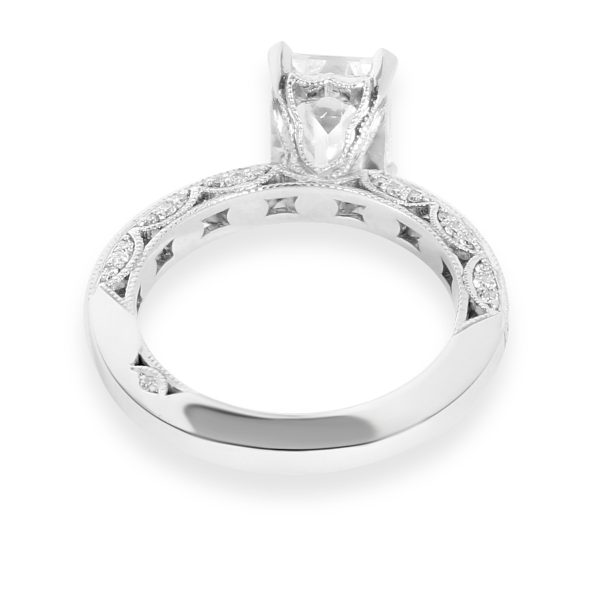 tacori diamond emerald cut engagement ring setting in platinum 0 41 ctw Tacori Diamond Emerald Cut Engagement Ring Setting in Platinum 041 CTW