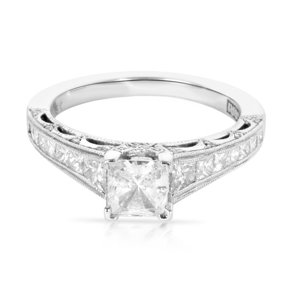 Tacori Tacori Princess Cut Diamond Engagement Ring Setting in 18K White Gold 075 CTW