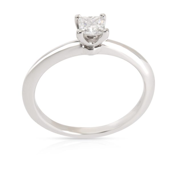 100434 pv Tiffany Co Solitaire Diamond Engagement Ring in Platinum E VVS1 032 CTW