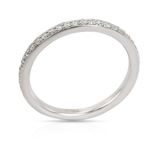 Band Platinum Stackable Round Cut Diamond Eternity Band in Platinum 036 CTW