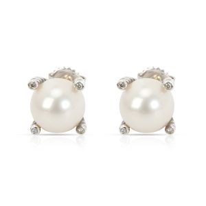 David Yurman Pearl Diamond Stud Earring in Sterling Silver 004 CTW Louis Vuitton Elvin Bag Monogram Glace