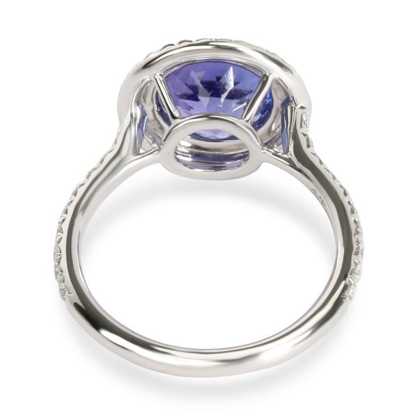 100615 bv 64413158 6278 4b36 ab91 37900458c254 Tiffany Co Soleste Tanzanite Diamond Halo Ring in Platinum 048 CTW